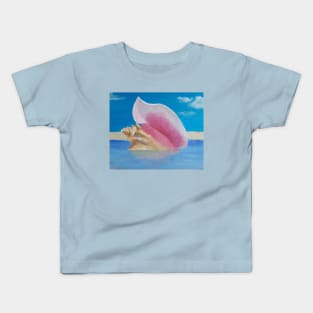 Conch Shell on a Sandbank Kids T-Shirt